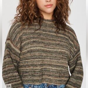 GARAGE Grunge Green/Brown Sweater